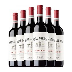 Real Agrado Seco Rioja Crianza 75 cl Vino Tinto (Caja de 6 unidades)