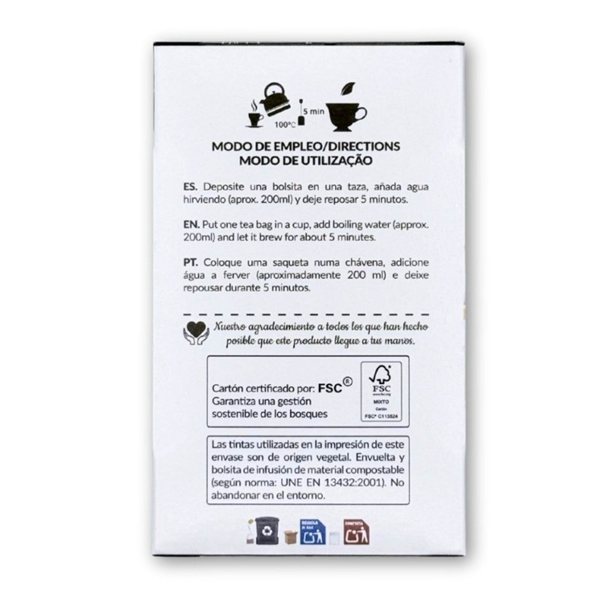 Regaliz Infusion Bio 20 filtros Artemis-lateral