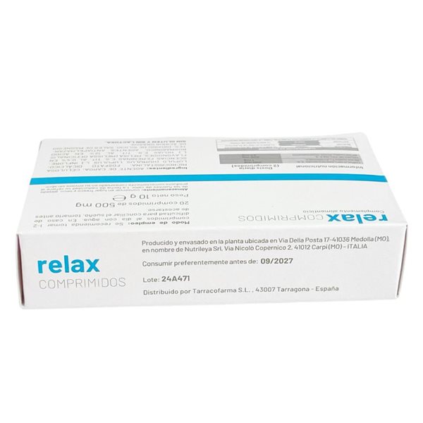 Relax Comprimidos – Alivio Natural para la Ansiedad, el Estrés y el Sueño-detalle