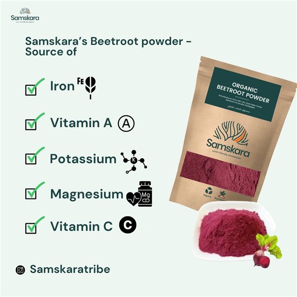 Organic Beetroot Powder - 250g-izquierda