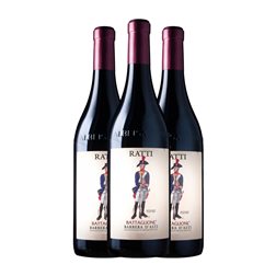 Renato Ratti Battaglione Barbera Barbera d'Asti 75 cl Vino Tinto (Caja de 3 unidades)