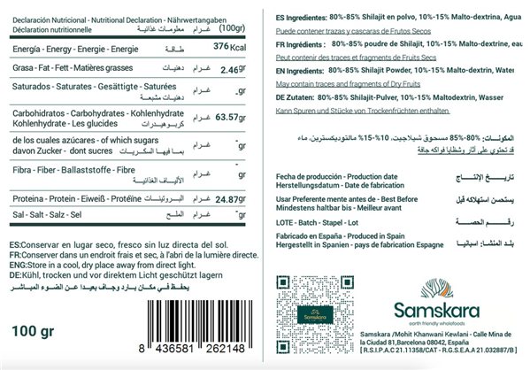 Shilajit Mumijo Resin - 100g-detalle