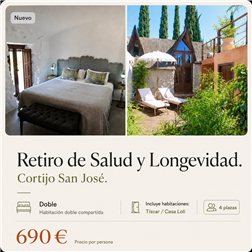Retiro de salud y longevidad · Habitación doble compartida