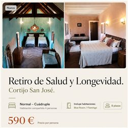 Retiro de salud y longevidad · Habitación compartida 4 personas