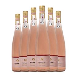 Rezabal Hondarribi Beltza Getariako Txakolina Rosé — Rosado 75 cl Vino Rosado (Caja de 6 unidades)