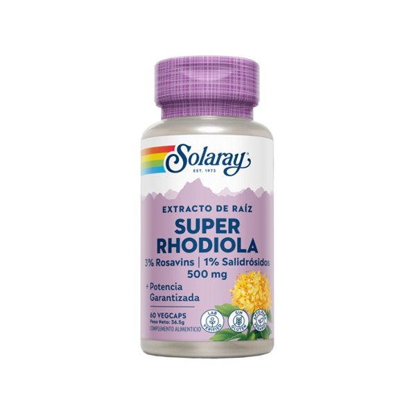 Rhodiola Super 500mg 60vcaps Solaray-detalle