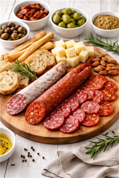 Ristra de chorizo artesano-detalle