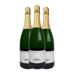 Robles 24 Meses Pedro Ximénez Brut Nature 75 cl Espumoso Blanco (Caja de 3 unidades)