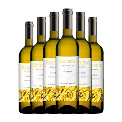 Rodeno Chardonnay Seco Utiel-Requena Superior, Sobre Lías 75 cl Vegano Vino Blanco (Caja de 6 unidades)