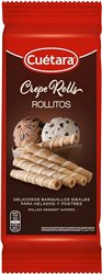 Rollitos crepe roll. Deliciosos barquillos para helados y postres