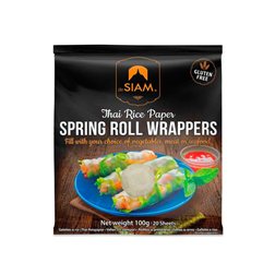 Rouleaux de printemps en papier de riz (20 feuilles) 100g de SIAM