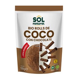Roulés de Coco et Chocolat croustillants Bio 100g Sol Natural