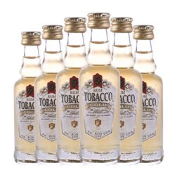 Ron Antonio Nadal Tobacco Gold — Edición Oro Botellín Miniatura 4 cl (Caja de 6 unidades)