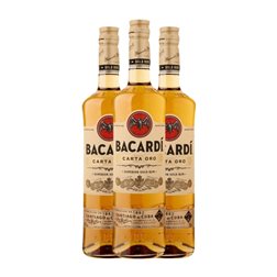 Ron Bacardí Carta Oro 70 cl (Caja de 3 unidades)