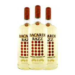 Ron Bacardí Razz 35º Blanco, Edición Limitada 1 L Raspberry — Frambuesa (Caja de 3 unidades)