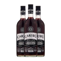 Ron Caribu Black Strap 70 cl Spiced — Especiado (Caja de 3 unidades)