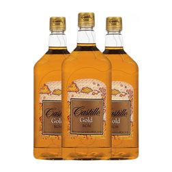 Ron Castillo Gold — Edición Oro 1 L (Caja de 3 unidades)