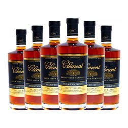 Ron Clément Selection — Selección, Barrel — Barrica Botellín Miniatura 5 cl (Caja de 6 unidades)