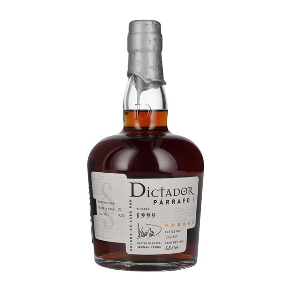 Ron Dictador Párrafo I Borbón Vintage 23 Años 70 cl