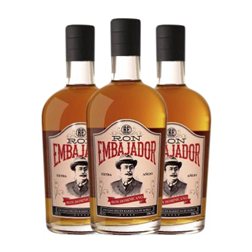 Ron Embajador Dorado Añejo 70 cl (Caja de 3 unidades)