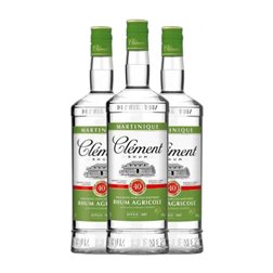 Ron Habitation Clément 40º Blanco 1 L (Caja de 3 unidades)