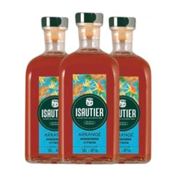 Ron Isautier Arrangé 70 cl Jengibre, Limón (Caja de 3 unidades)