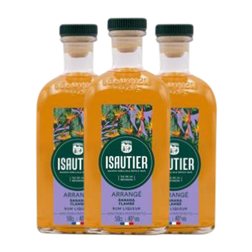 Ron Isautier Arrangé Flambeada 70 cl Banana (Caja de 3 unidades)