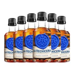 Ron La Hechicera Reserva Familiar Botellín Miniatura 5 cl (Caja de 6 unidades)