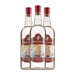 Ron Montebello Blanc — Blanco 1 L (Caja de 3 unidades)