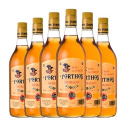 Ron New Lidesport Porthos Dorado Añejo 1 L (Caja de 6 unidades)