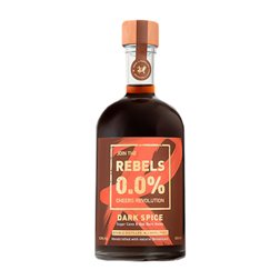 Ron Rebels Valais Dark — Oscuro Botella Medium 50 cl 0.0 Cero Cero Spiced — Especiado Sin Alcohol