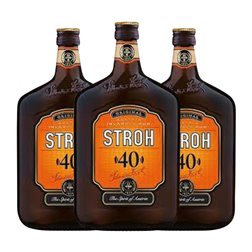 Ron Sebastian Stroh 40º 1 L (Caja de 3 unidades)