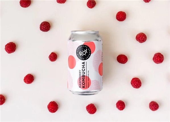ROY Bio-Himbeer-Kombucha, 330 ml-Dose-detalle