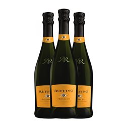 Ruffino Glera Extra Dry — Extra Seco Prosecco Superiore — Superior 75 cl Espumoso Blanco (Caja de 3 unidades)