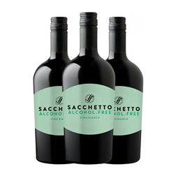 Sacchetto 75 cl Sin Alcohol Vino Blanco (Caja de 3 unidades)