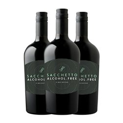 Sacchetto 75 cl Sin Alcohol Vino Tinto (Caja de 3 unidades)
