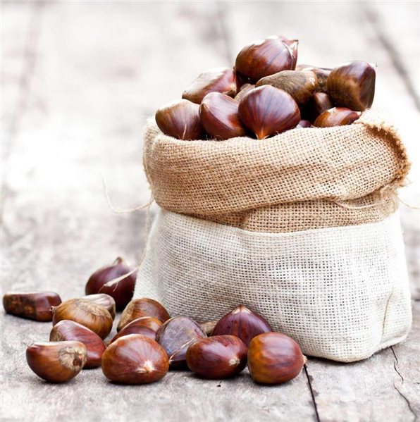Sac de 1kg de châtaignes-trasera
