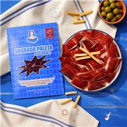 Sacred 100% Ibérico Acorn-Fed Shoulder +30 Months Hand-Sliced | 15 Packs of 80 g + End Pieces