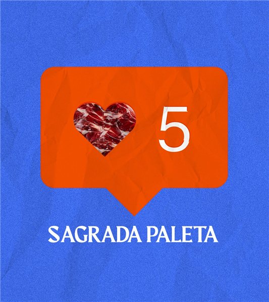 Sagrada Paleta XL de Bellota 100% Ibérica +30 Meses Loncheada a Cuchillo | 25 Sobres 80 g + 2 Puntas-trasera