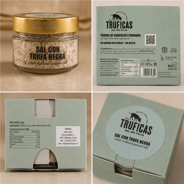 Salt with truffle-lateral