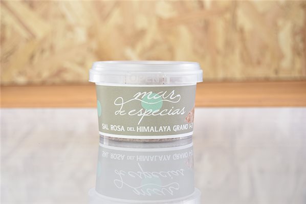 Sel rose de l'Himalaya en grains-lateral