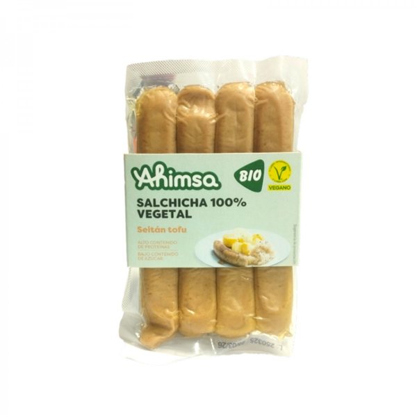 Saucisse Tofu Seitan Bio 200g AHIMSA-lateral