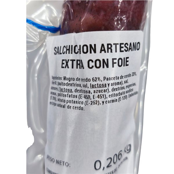 Saucisson au foie de Cárnicas Ortín-lateral