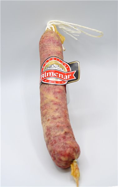 🐖 Almenar Cular Salami Stück 300 g - Handwerkskunst in natürlichen Därmen gereift-detalle