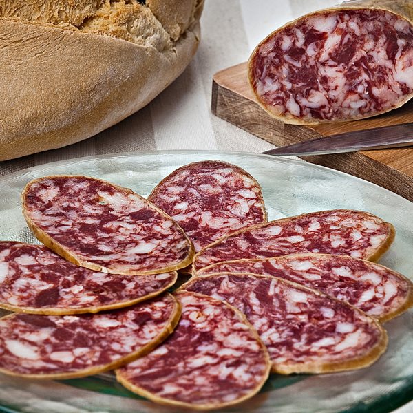 Salchichón cular Extra Ibérico-lateral