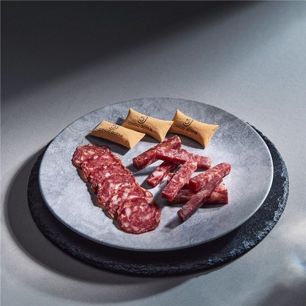 Saucisson de bellota 100% ibérique, Cinco Jotas-trasera