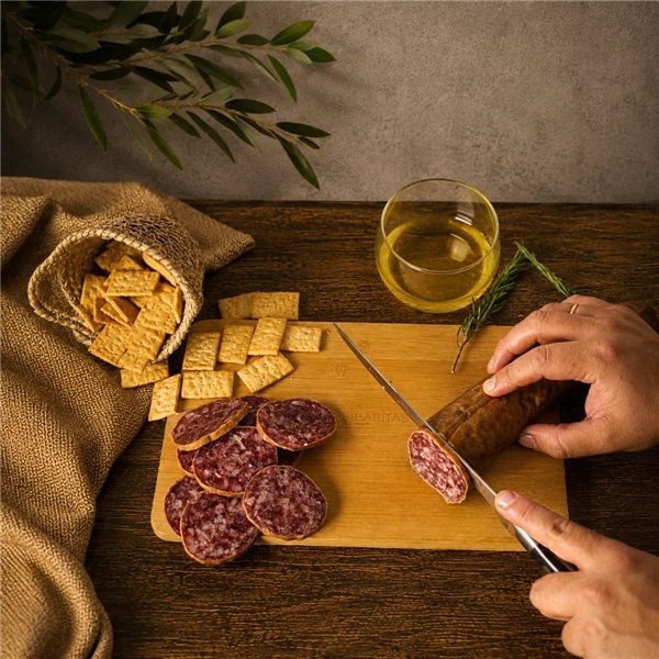 Salchichón ibérico de bellota-detalle