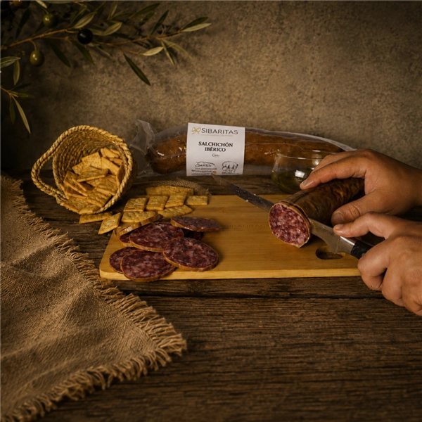 Salchichón ibérico de cebo-trasera