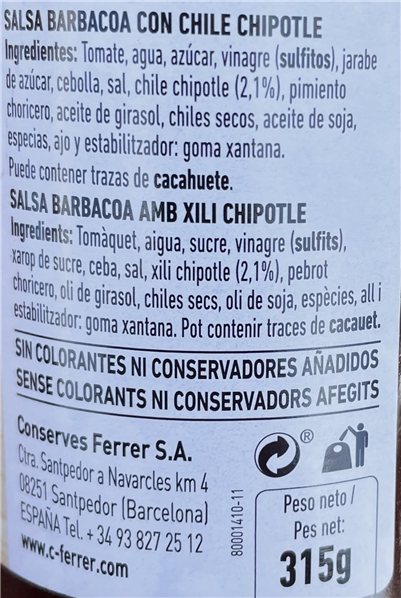 Salsa barbacoa-detalle