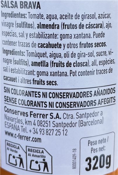 Salsa brava-detalle